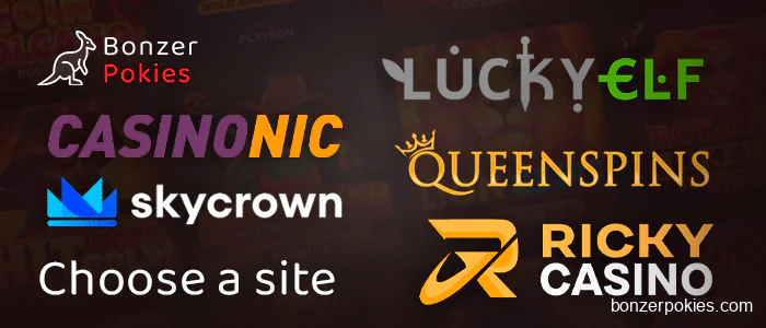 Decide on an online casino site for Australians