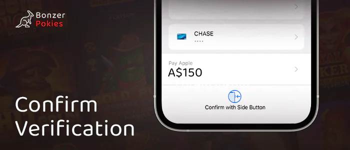 Confirm your online casino payment via Apple Pay