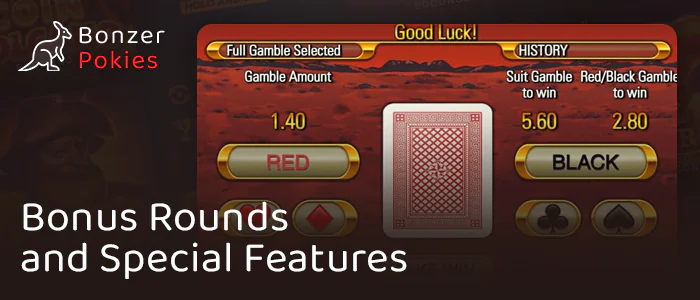 Features in online Big Red pokie