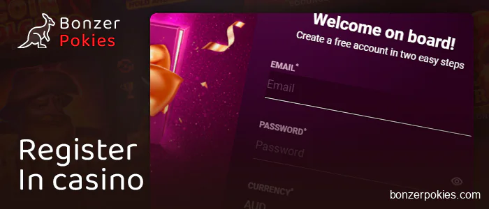 Create an account at an online casino with no deposit bonus