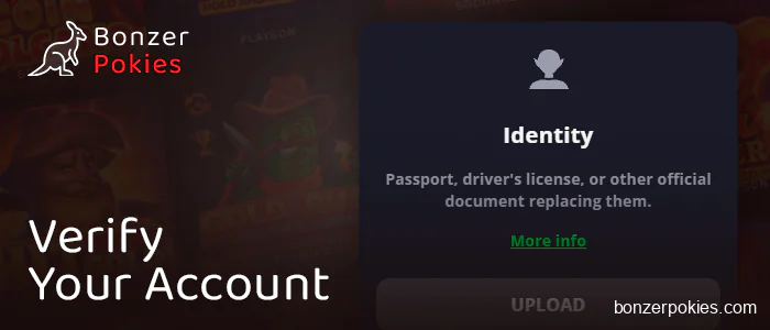 Confirm your identity at AU online casinos