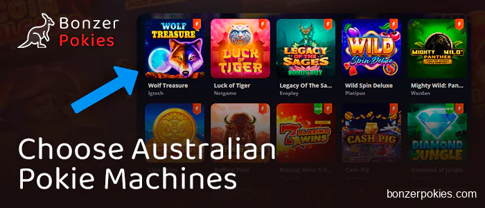 Will choose a pokie to play at Australian casino