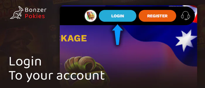 Log in to online casino account