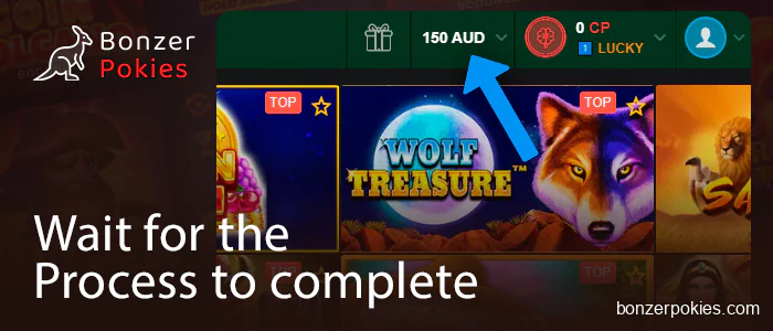 Wait to be credited at an Australian online casino