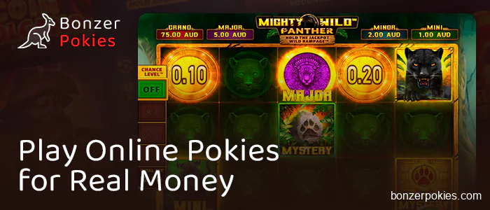 Start playing pokies for real Australian dollars