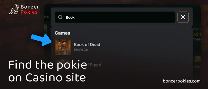 Find Book of Dead pokie at online casinos