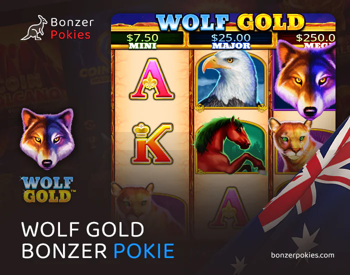 Play Wolf Gold online pokie at Australian online casinos