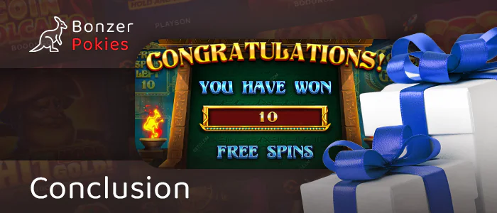 Conclusion about freespin no deposit bonuses in casinos