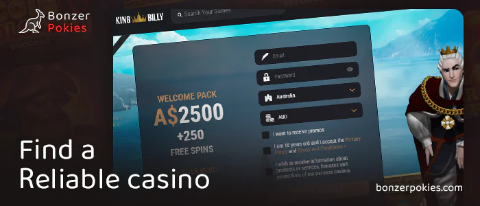 Choose an online casino to play with no deposit free spins