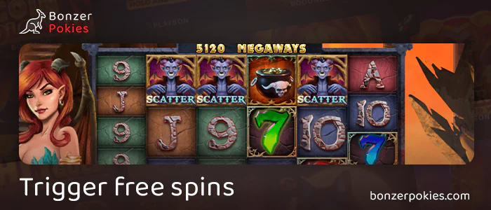 Get three scatter symbols in 777 Calda Megaways
