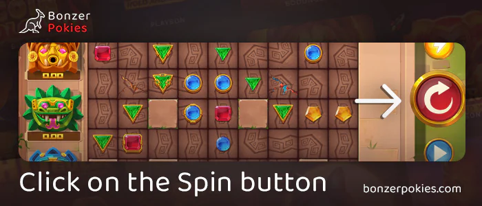 Take your first spin in Aztec SuperTracks online pokie