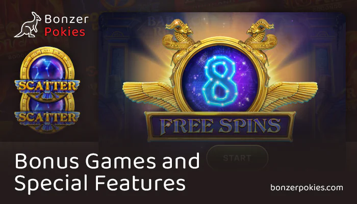 Activate free spins in Babylon Riches pokie - catch two scatters