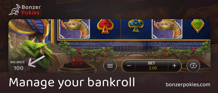 Keep an eye on your balance while gambling at Babylon Riches