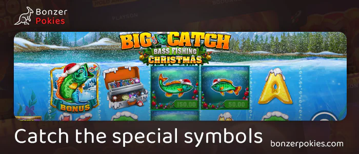 Check out the special characters in Big Catch Bass Fishing Christmas