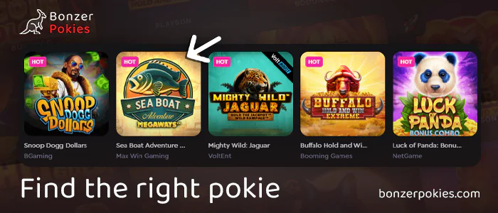 Open Sea Boat Adventure Megaways slot at online casino