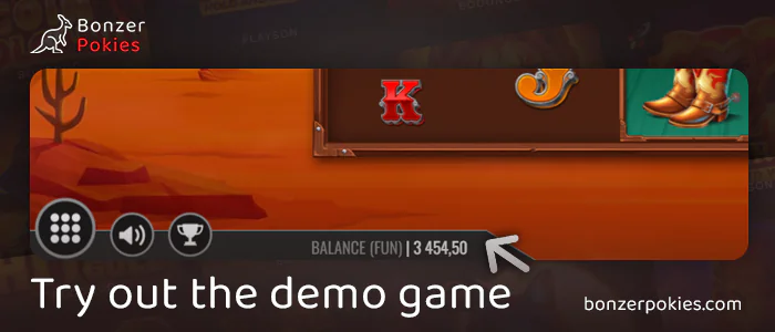 Try out the demo game at Western Wilds Megaways