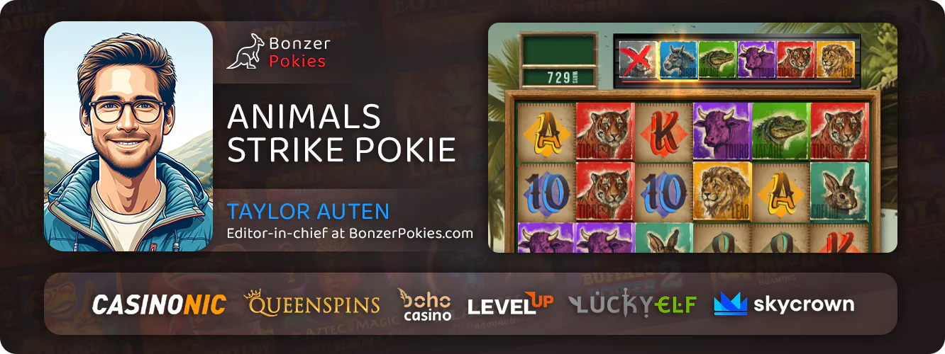 Read Animals Strike online slot review for Australian gamblers