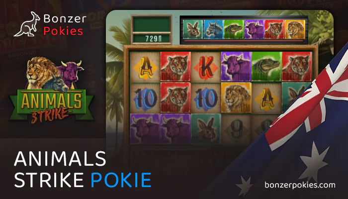 Play Animals Strike pokie at Australian casinos