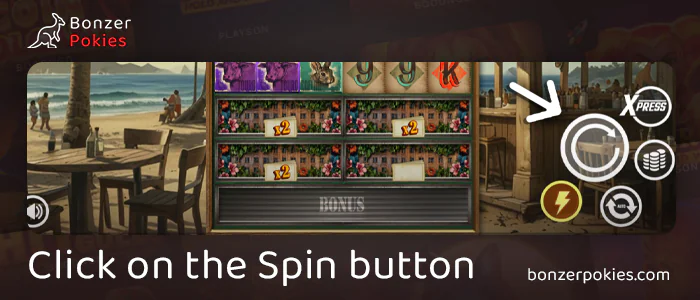 Click on the Back button in Animals Strike
