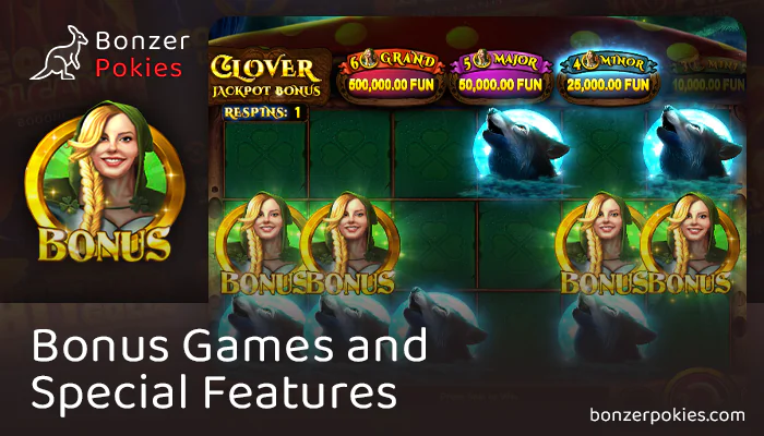 About the free spins feature in the online pokie Clover Lady