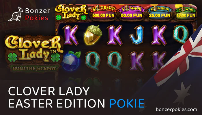 Play online at Clover Lady Easter Edition for real money at AU Casinos