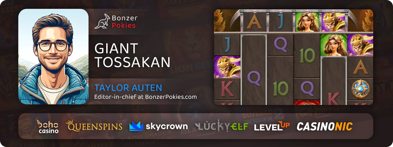 Read the review of Giant Tossakan pokie
