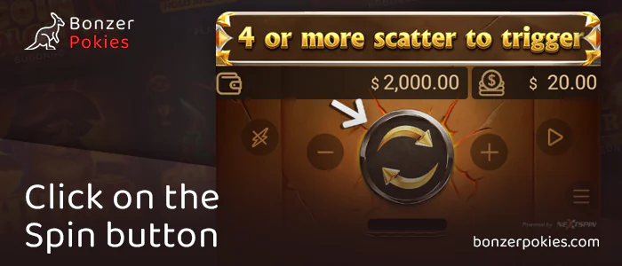Make the first spin in the online pokie Giant Tossakan