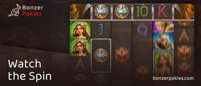 Keep an eye on the pay lines in the Giant Tossakan pokie