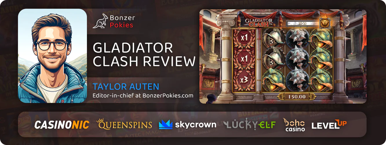 Gambling expert's opinion about online slot Gladiator Clash from NetEnt