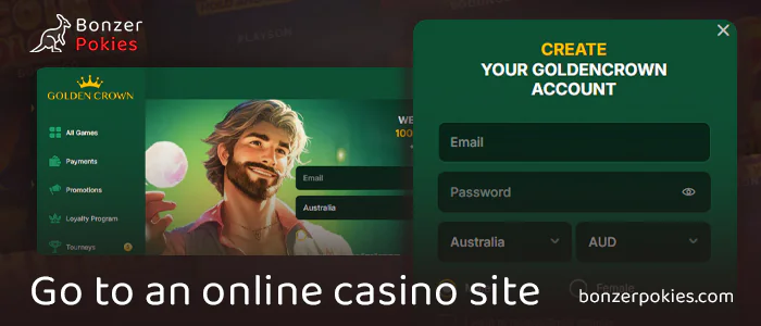 Choose an online casino and create an account to play Gladiator Clash