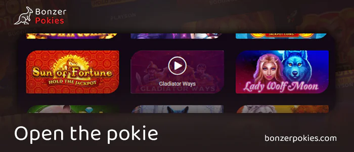 Find the Gladiator Ways pokie on the casino site