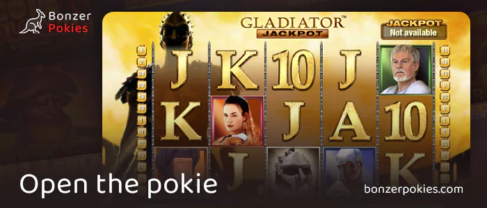 Open Gladiator online pokie