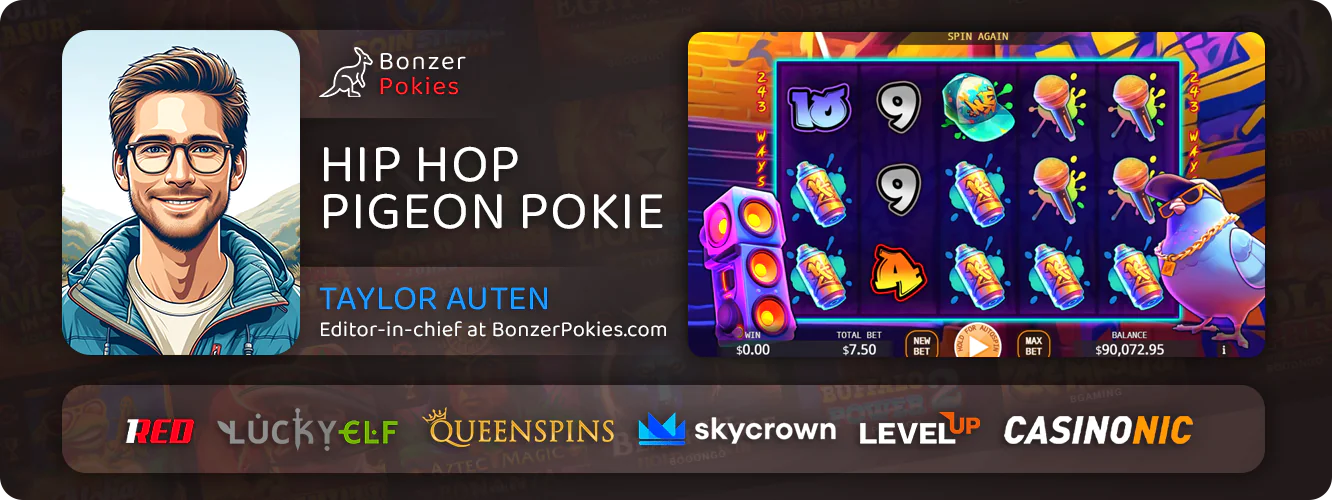 Gambler expert's opinion about online pokie Hip Hop Pigeon