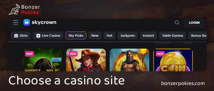 Open the casino site to bet at Jurassic Park Gold