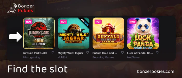 Find Jurassic Park Gold pokie at online casinos
