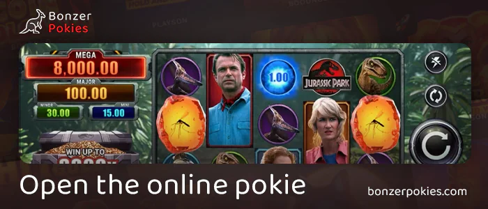 Open online pokie Jurassic Park Gold