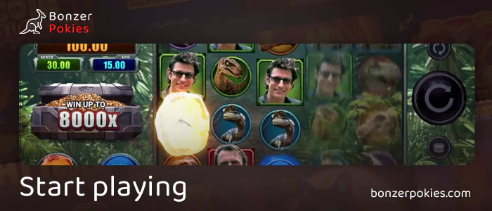 Play online pokie Jurassic Park Gold