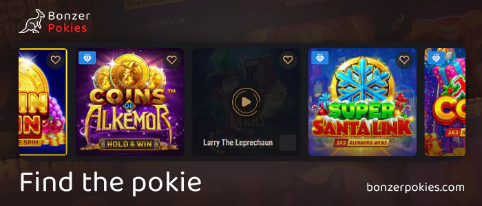 Find Larry the Leprechaun pokie in the online casino lobby