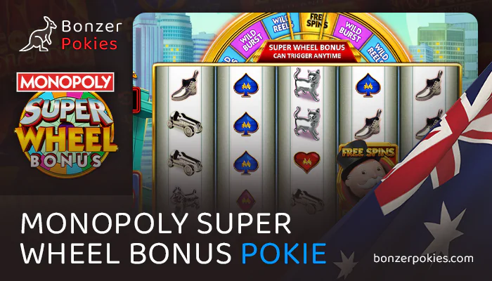 Play Monopoly Super Wheel Bonus online pokie in Australia