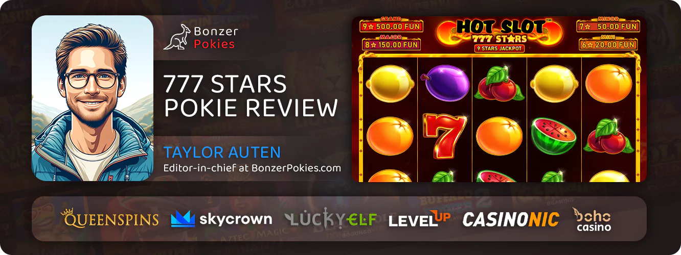 Expert opinion about online pokie 777 Stars