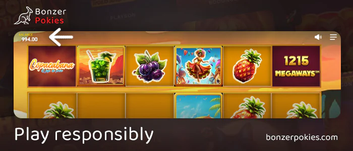 Take control of your balance while playing Copacabana Megaways
