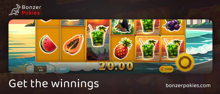 Get your winnings in the Copacabana Megaways pokie