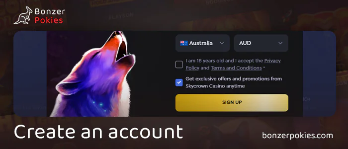 Create a new casino account to play Archibald Pokie
